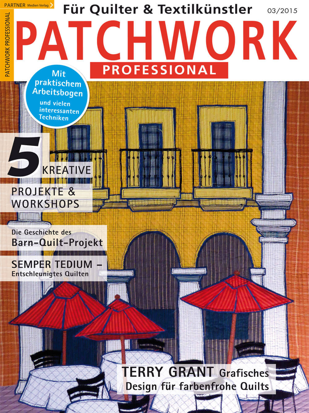 Titelseite der Patchwork Professional 3/2015